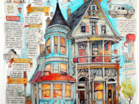 노트에 스케치한 스타일의 이미지 만들기