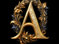 반지의 제왕 느낌의 알파벳 디자인 하기!