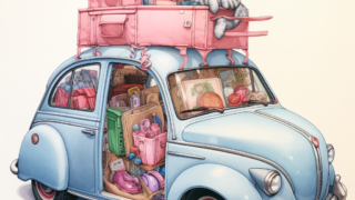 색연필로 그린 느낌의 캐릭터 이미지