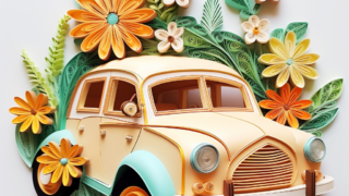 꽃으로 만드는 골판지 아트 (quilling art)