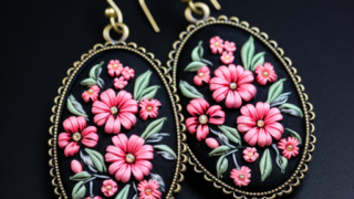 타원형 귀걸이 디자인 만들기