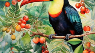 나무 위에 새 그리기, Nicole Eisenman style