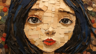 외부 벽에 그린 임파스토 스타일, impasto style