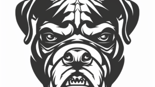 심플한 단색 로고